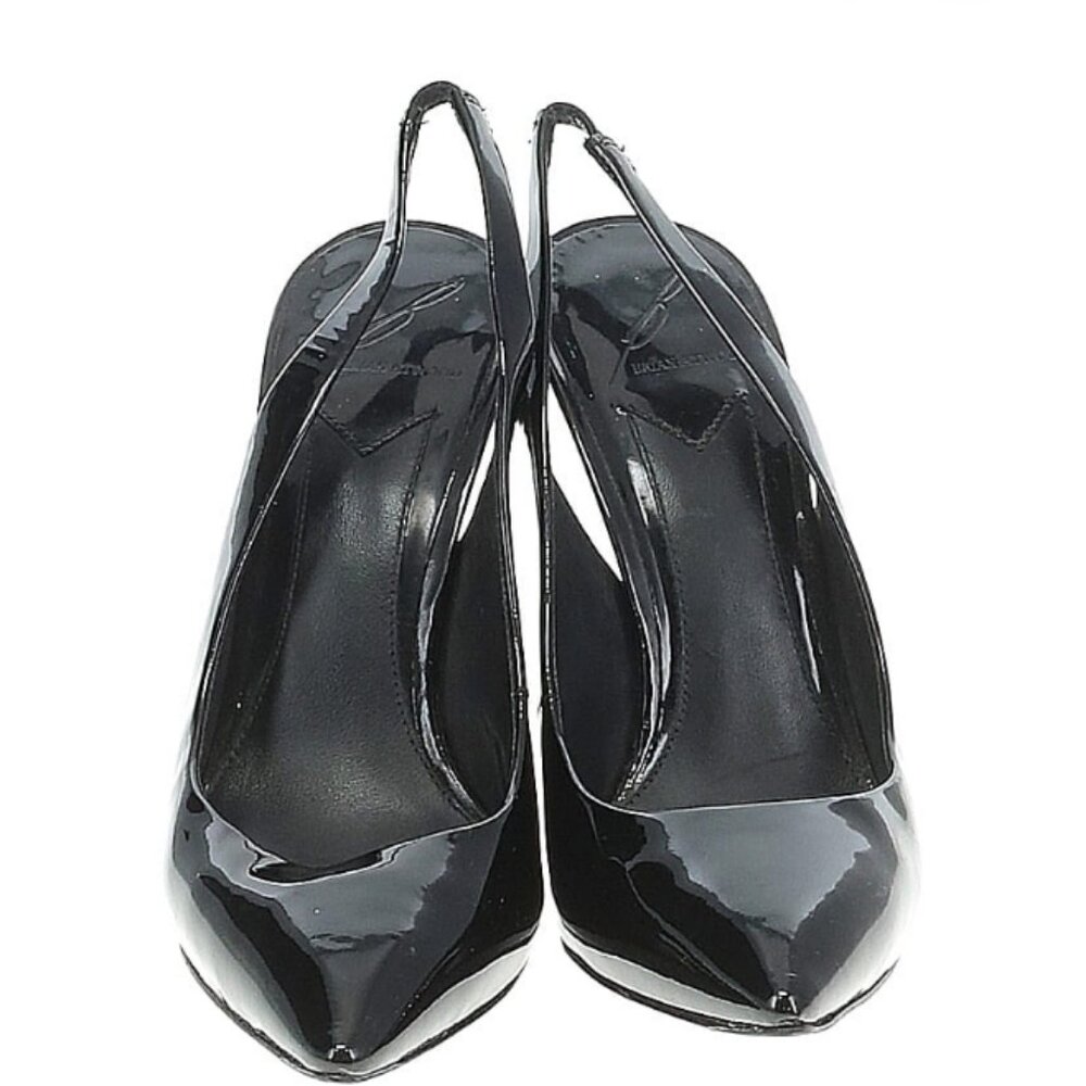 B Brian Atwood Patent Slingback Pumps 36 6